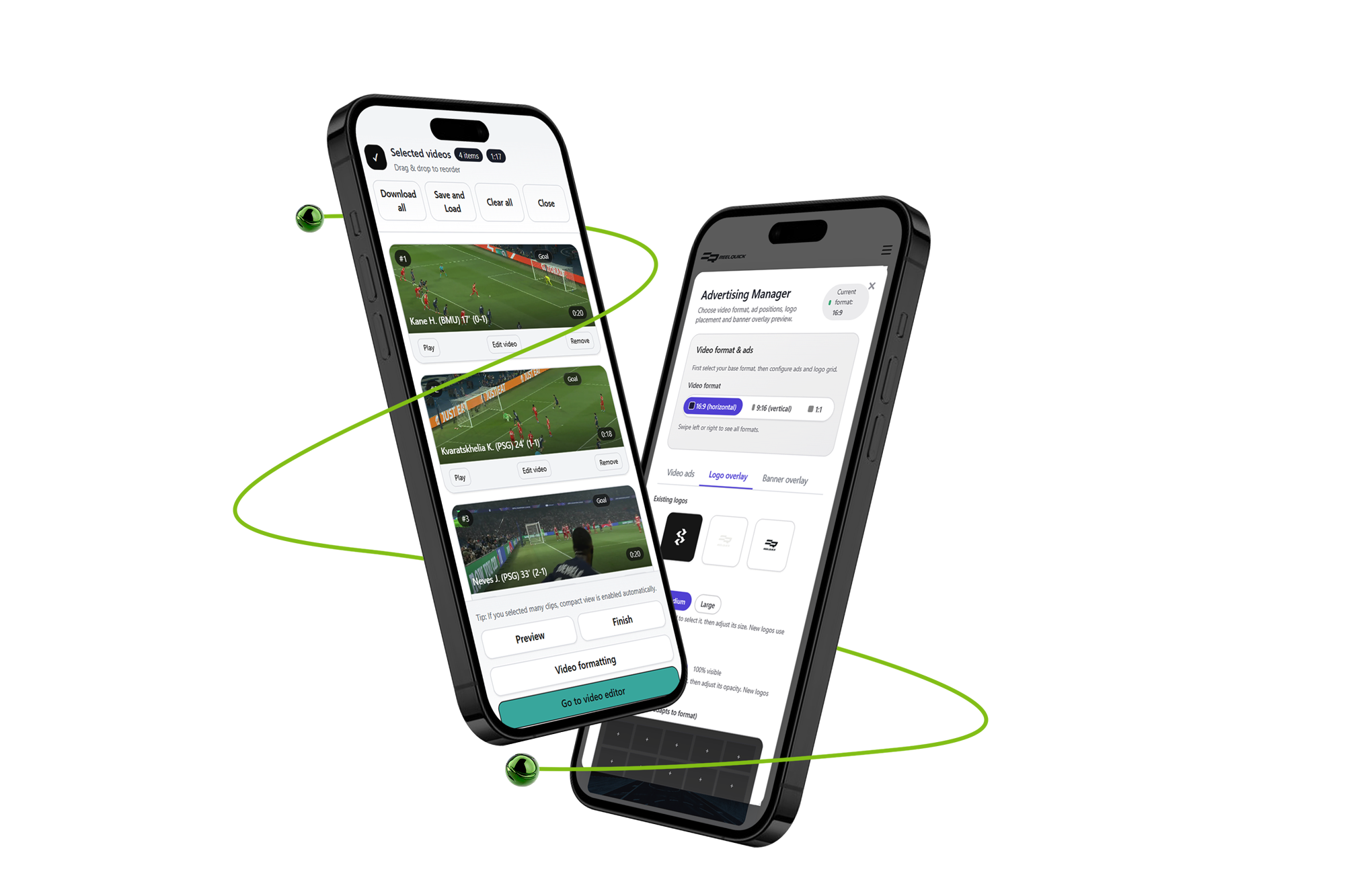 ReelQuick live highlight workflow on mobile devices